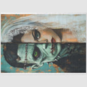Frankenstein Monster Bruid Bruidegom Huwelijk Deco Tissuepapier (Voorkant)