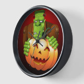 Frankenstein Monster Cartoon met pompoen (Hoek)