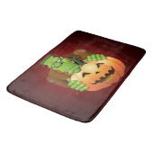 Frankenstein Monster Cartoon met pompoen Badmat (Gekanteld)