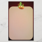 Frankenstein Monster Cartoon met pompoen Briefpapier (Voorkant)