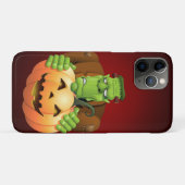 Frankenstein Monster Cartoon met pompoen Case-Mate iPhone Case (Achterkant (horizontaal))