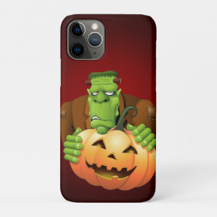 Frankenstein Monster Cartoon met pompoen Case-Mate iPhone Case