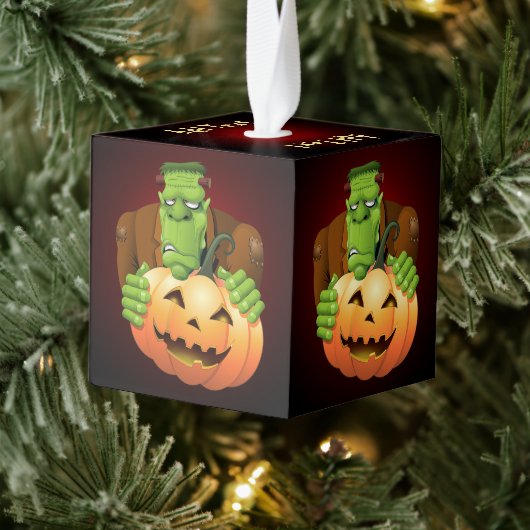 Frankenstein Monster Cartoon met pompoen Decoratie (Boom)