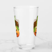 Frankenstein Monster Cartoon met pompoen Glas (Links)