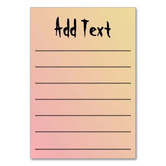 Frankenstein Monster Cartoon met pompoen Kaart (Achterkant)