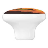 Frankenstein Monster Cartoon met pompoen Keramische Knop (Zijkant)