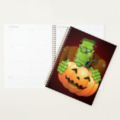 Frankenstein Monster Cartoon met pompoen Planner (Display)