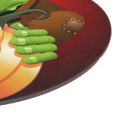 Frankenstein Monster Cartoon met pompoen Snijplank (Hoek)