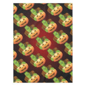 Frankenstein Monster Cartoon met pompoen Tafelkleed (Voorkant)