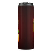 Frankenstein Monster Cartoon met pompoen Thermosbeker (Achterkant)