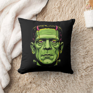 Frankenstein Monster Creepy Schattige Halloween Kussen