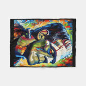 Frankenstein Monster en Bruid Halloween Matching Fleece Deken (Voorkant (Horizontaal))