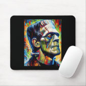 Frankenstein Monster en Bruid Halloween Matching Muismat (Met muis)