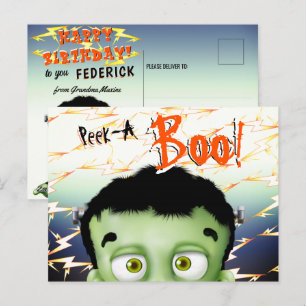 Frankenstein Monster Funny Kids Birthday Briefkaart