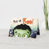 Frankenstein Monster Funny Kids Birthday Kaart (Voorkant)