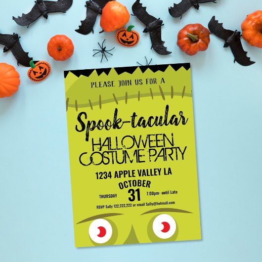 Frankenstein monster griezelig Halloween-feest Kaart