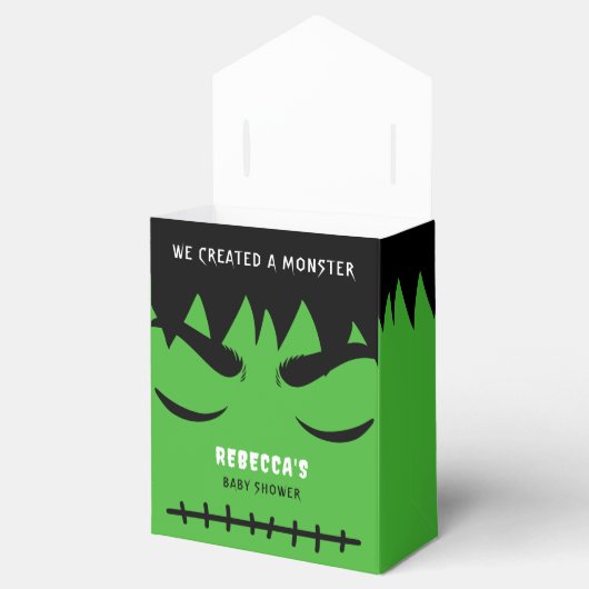 Frankenstein Monster Halloween Baby shower Bedankdoosjes (Geopend)