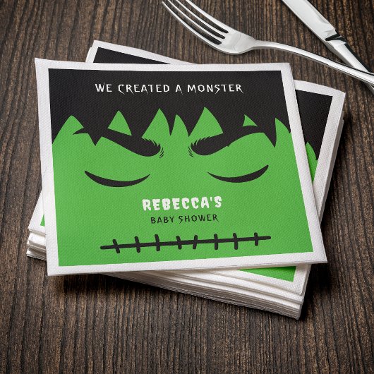 Frankenstein Monster Halloween Baby shower Servet