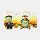 Frankenstein Monster Halloween Birthday Bedankdoosjes (Uitgevouwen)