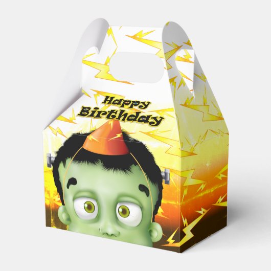 Frankenstein Monster Halloween Birthday Bedankdoosjes (Voorkant Zijde)