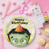 Frankenstein Monster Halloween Birthday Party Papieren Bordje (Feest)