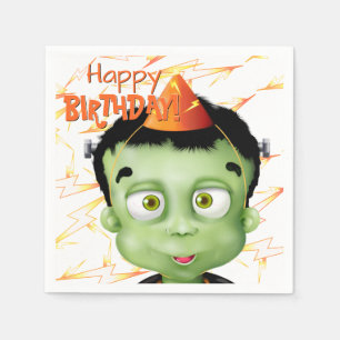 Frankenstein Monster Halloween Birthday Servet