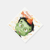 Frankenstein Monster Halloween Birthday Servet (Hoek)
