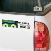 Frankenstein Monster Halloween Bumpersticker (Op Truck)