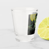 Frankenstein Monster Halloween Castle Lightning Shot Glas (Links)