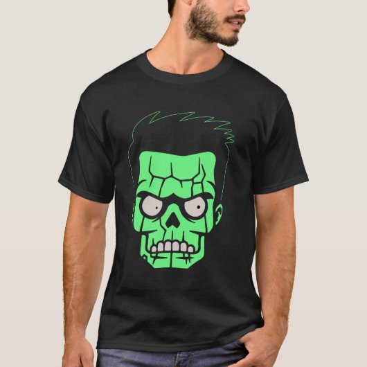Frankenstein Monster Halloween Kostuum T-shirt (Voorkant)