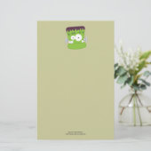 Frankenstein Monster | Halloween Note Paper Briefpapier (Staand voorkant)