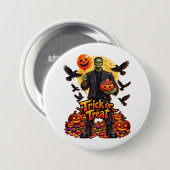 Frankenstein monster Halloween Ronde Button 7,6 Cm (Voorkant /achterkant)