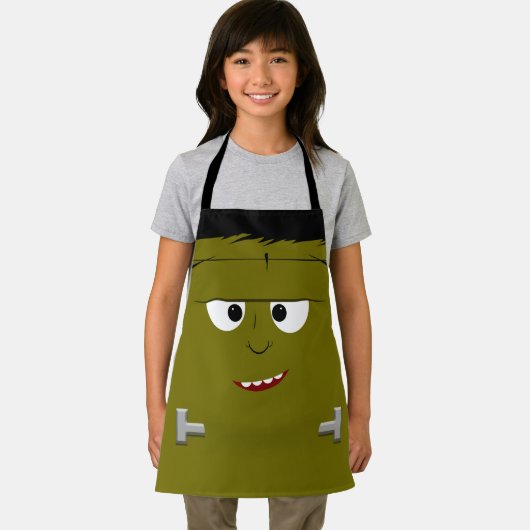 Frankenstein Monster Halloween Schort (Insitu)