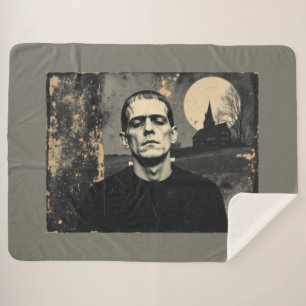 Frankenstein Monster Halloween Sherpa Deken