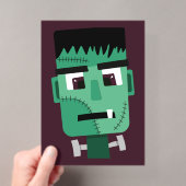 Frankenstein Monster Illustratie Acryl Uitnodigingen (Insitu (Draagbaar))