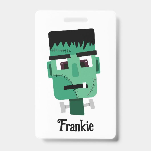 Frankenstein Monster Illustratie Badge (Voorzijde)