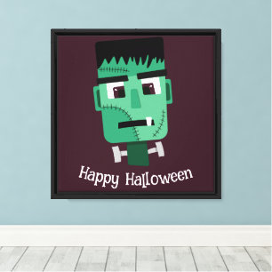Frankenstein Monster Illustratie Canvas Afdruk