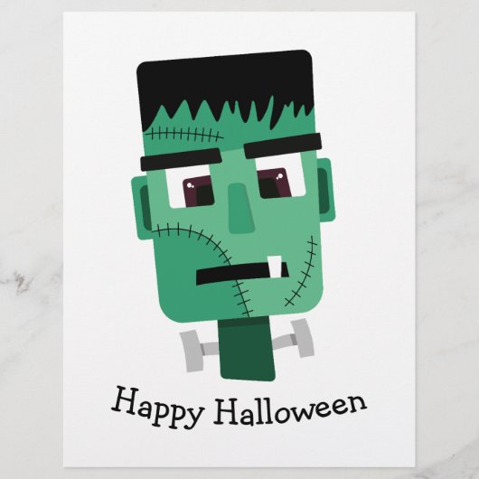 Frankenstein Monster Illustratie Flyer (Voorkant)