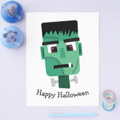 Frankenstein Monster Illustratie Flyer (Enkel)