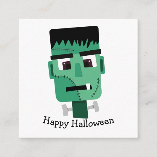 Frankenstein Monster Illustratie Informatiekaartje (Voorkant)