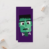 Frankenstein Monster Illustratie Kaart (Voorkant / Achterkant in situ)