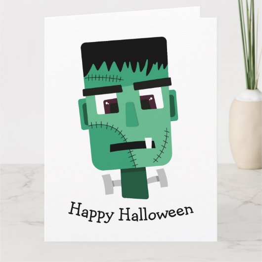 Frankenstein Monster Illustratie Kaart (Voorkant)
