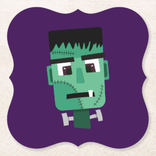 Frankenstein Monster Illustratie Kartonnen Onderzetters