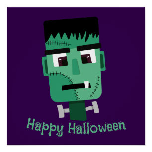 Frankenstein Monster Illustratie Perfect Poster