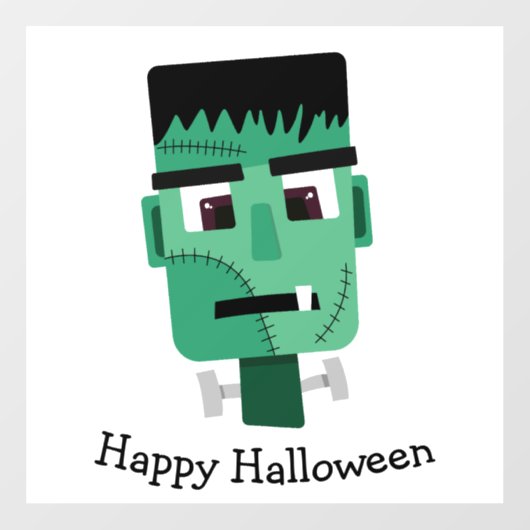 Frankenstein Monster Illustratie Raamsticker (Vel)