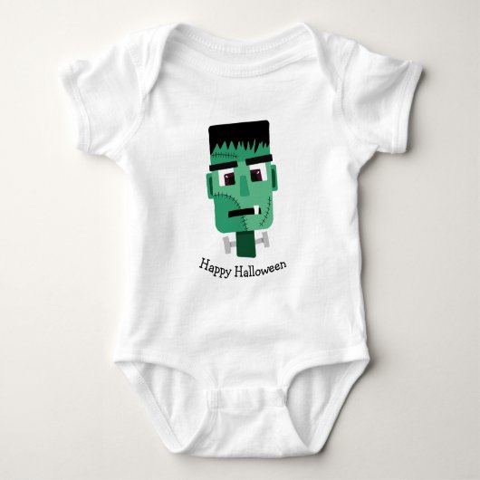 Frankenstein Monster Illustratie Romper (Voorkant)
