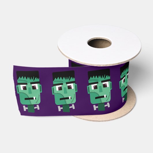 Frankenstein Monster Illustratie Satijnen Lint (Spoel)