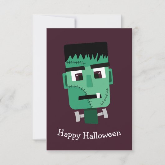 Frankenstein Monster Illustratie Save The Date (Voorkant)