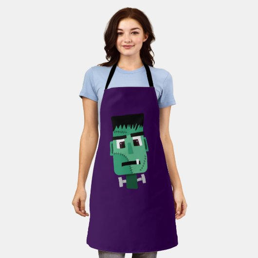 Frankenstein Monster Illustratie Schort (Gedragen)