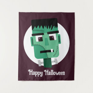Frankenstein Monster Illustratie Wandkleed